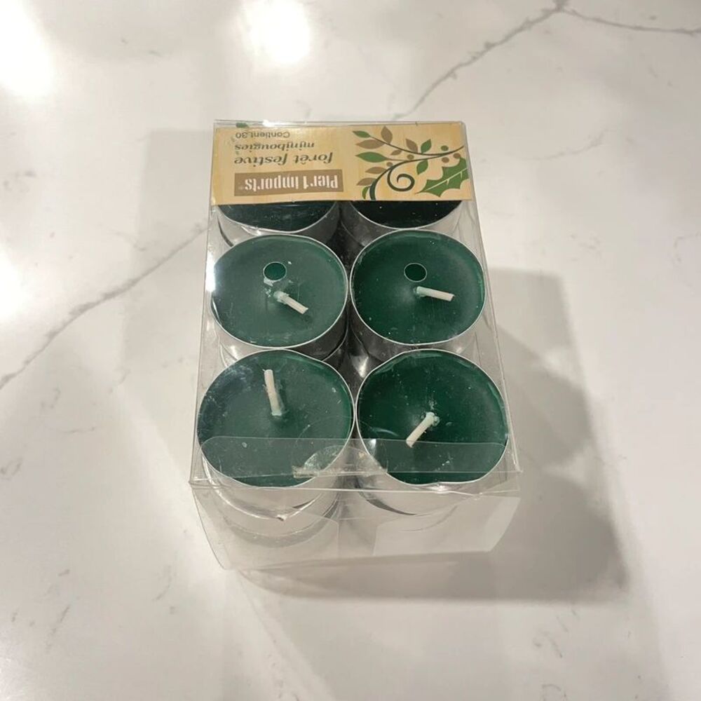 Pier 1 Imports Christmas Holiday Tea lights candles forest